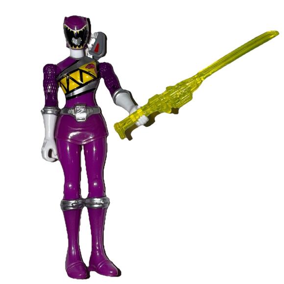 Bundle Of 4 Power Ranger 5” Action Figures Green Purple Dino, Blue Red Ninja - Picture 10 of 13